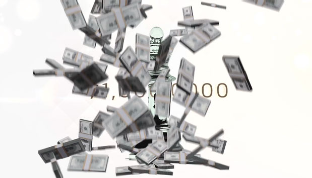 Torry Courte Millionaire Chess video still image of Falling Money