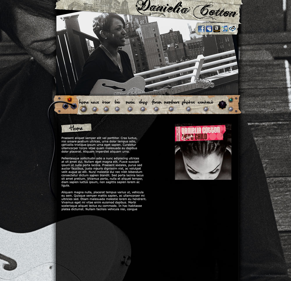 Danielia Cotton website designed by Torry Courte